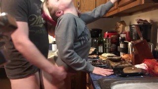 Surprise Sex While Making Dinner